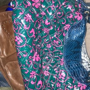 Flower design handbag